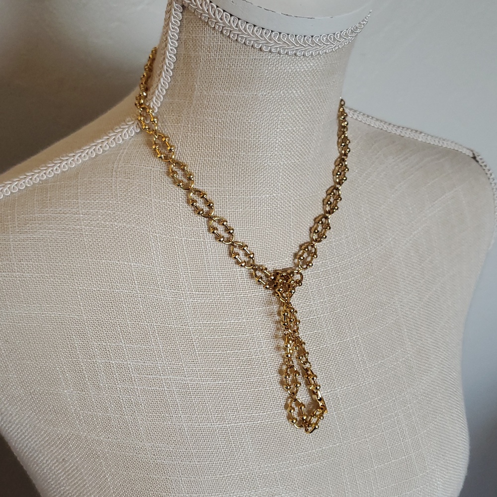 Vintage 1978 AVON Versitile Links Gold Chain Necklace and Bracelet Set - Picture 3 of 8